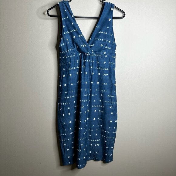 Carve Designs Womens Athletic V-Neck Swim Dress Blue Summer UPF Sun Protect Sz S - Picture 7 of 11